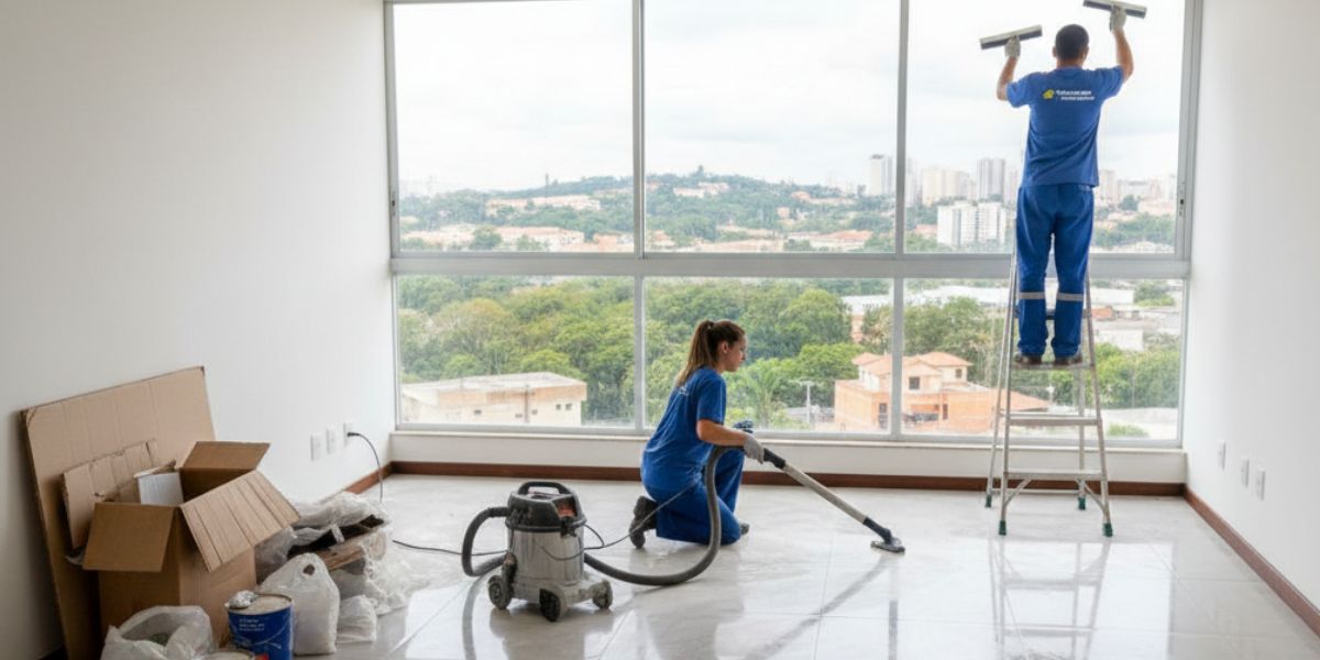 Transforme seu imóvel em Contagem. Descubra como a limpeza pós-obra especializada elimina resíduos, garante segurança e um acabamento perfeito, valorizando seu investimento.